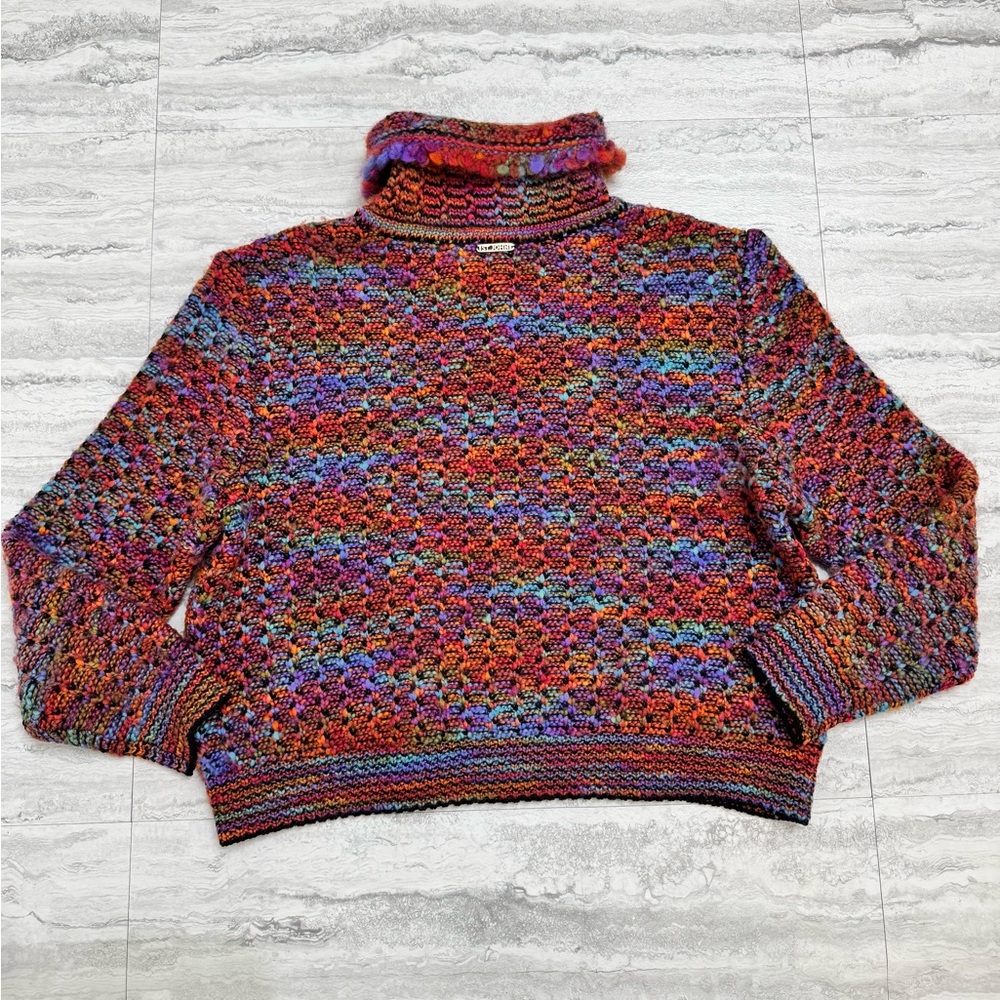 St. John Vintage by Marie Gray Wool turtleneck Sweater. Size L - Picture 4 of 10